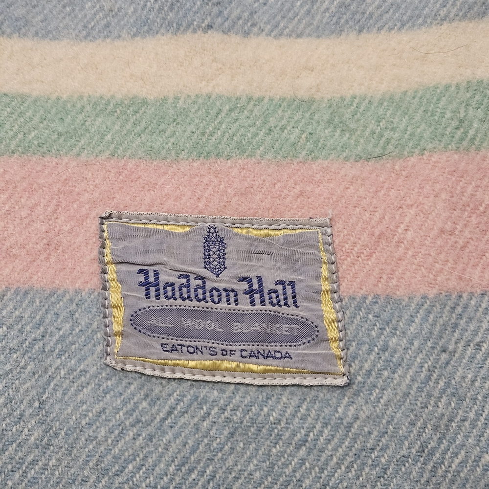 🌟Host Pick🌟 RARE Vintage Haddon Hall All Wool Blanket